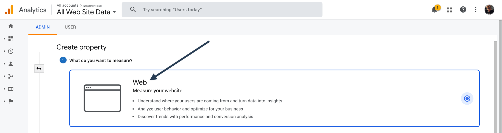 google-analytics-create-web-property