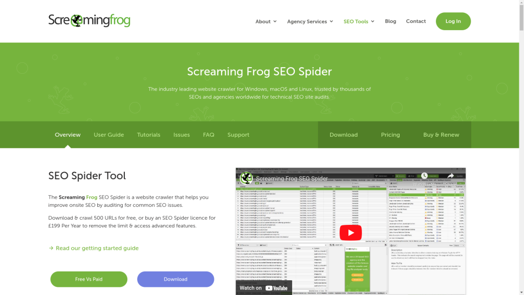 screaming frog crawler