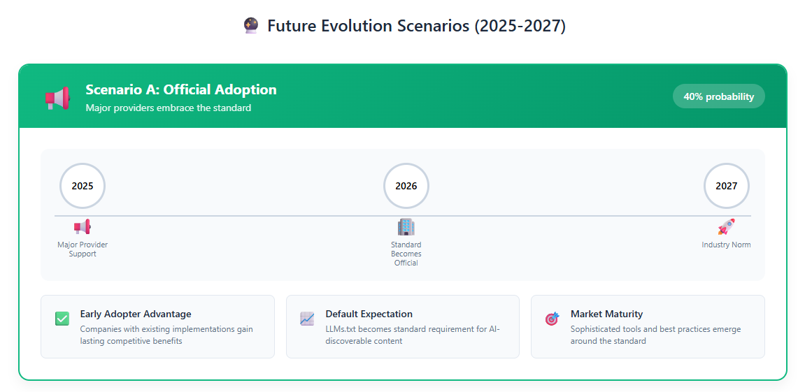 Future Evolution Scenarios (2025-2027)