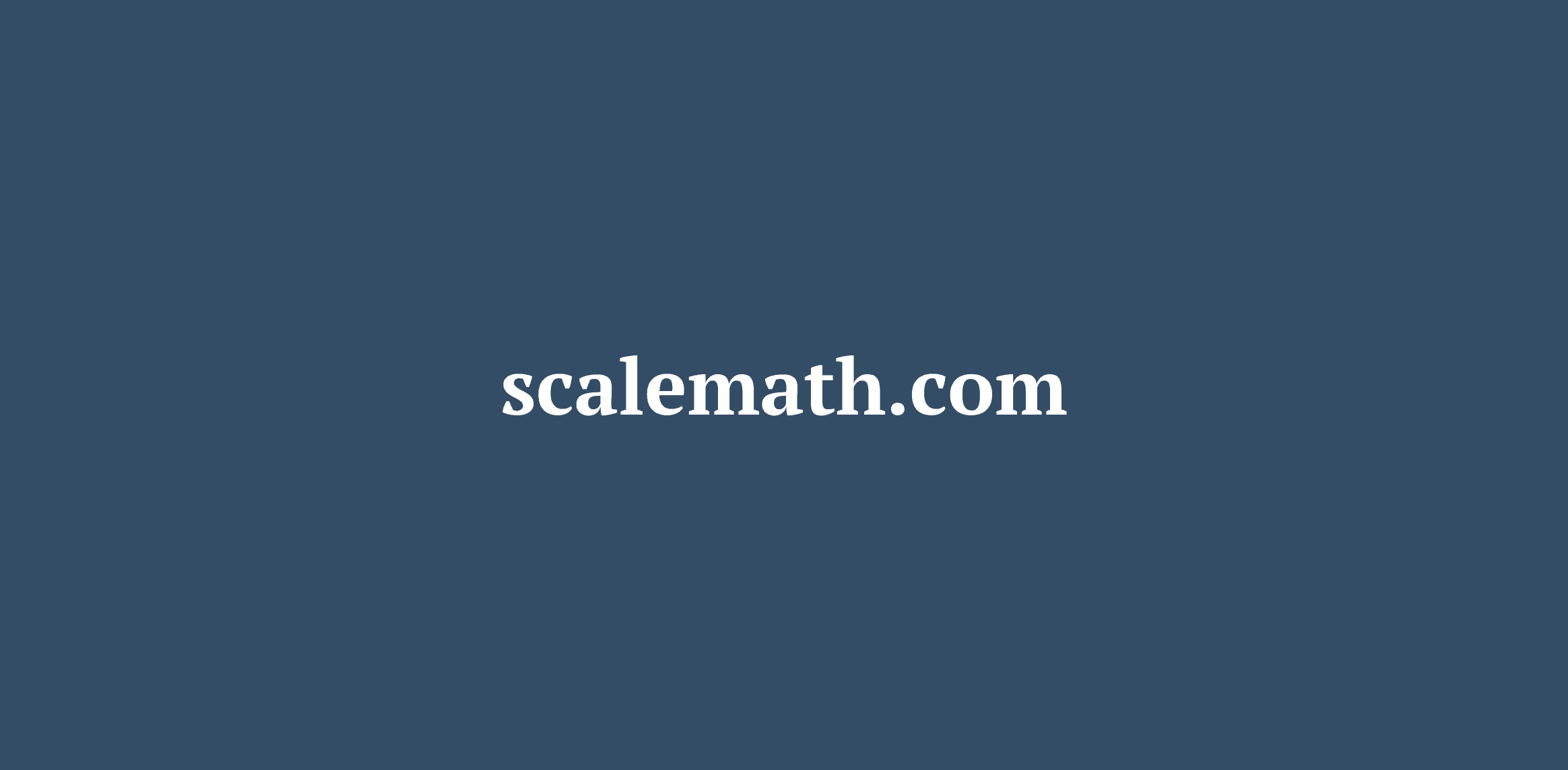ScaleMath