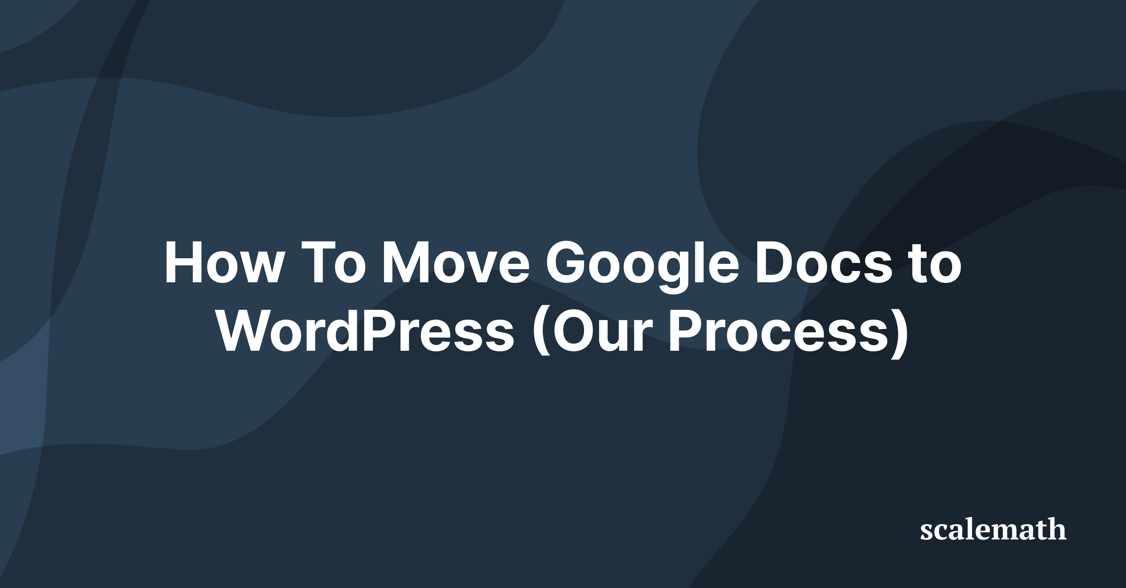 move google docs to wordpress